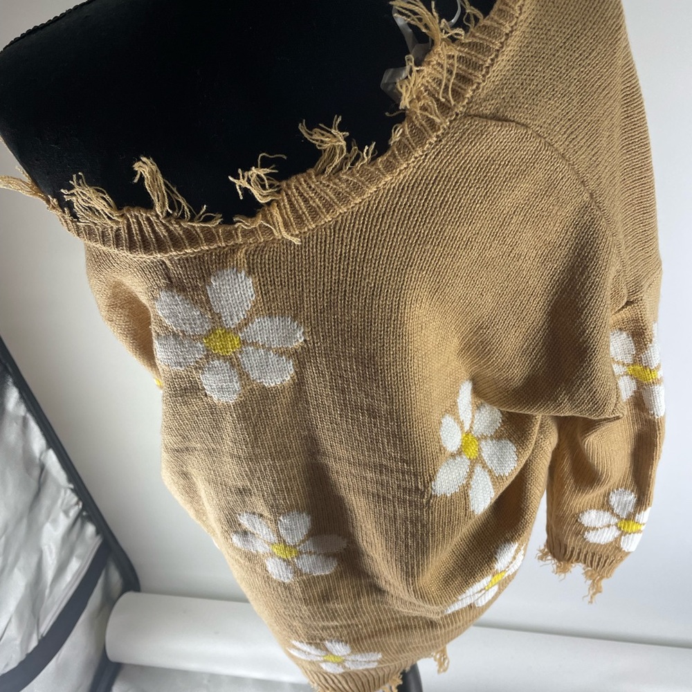 Sunflower off the shoulder sweater dress - Picture 2 of 3